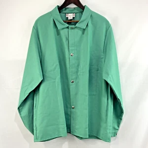 Westex Proban Welding FR-7A Jacket Green Snap On Flame Resistant - XL - Picture 1 of 12