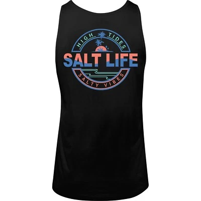 Salt Life Paradise Point 棉背心黑色 L Live Salty Saltlife 男女通用背心全新带标签 — 第 1/4 张图片