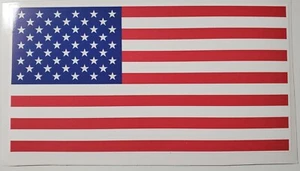 OUR AMERICAN COUNTRY FLAG , STICKER, DECAL, 6YR+ VINYL, STATE FLAG USA MADE - Picture 1 of 4