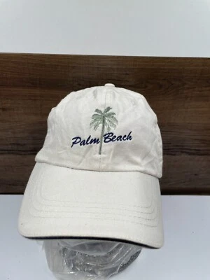 Palm Beach Hat White With Leather Strap Back Cap By Fahrenheit - Image 1 of 4