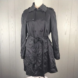 Inc Jacket Womens Large Double Breasted Petticoat Style Goth Hip Length Ruffles - Picture 1 of 16