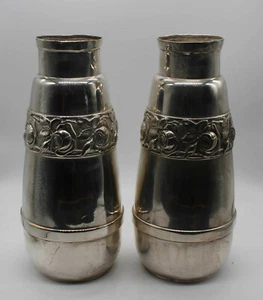 SR1223 2 schöne Vasen, Antik versilbert - Bild 1 von 1