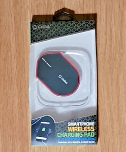 Cellet QI Wireless Charging Pad With LED Plower Indicator, Black Red Bundle Of 2