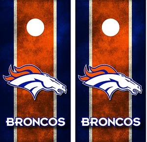 Denver Broncos Cornhole Board Decal Wrap Wraps - Picture 1 of 3