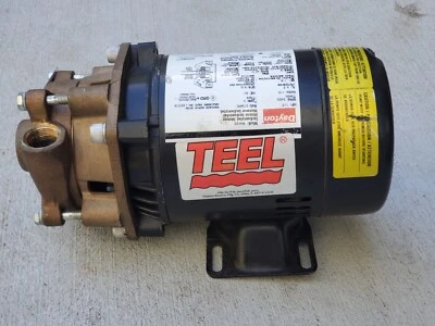 Teel Dayton 4RH41 Centrifugal Bronze Pump 1" x 3/4" ⅓HP 120VAC Motor - Very NICE - Image 1 of 4