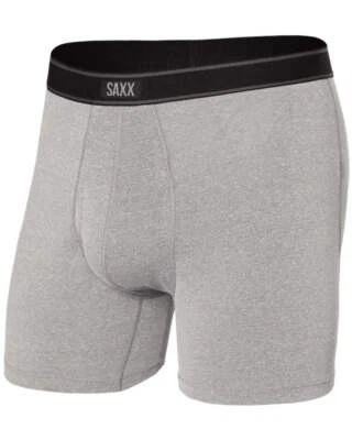 SAXX Daytripper Comfort Stretch Fly Boxer Brief 5", Grey Heather