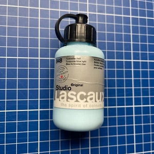 948 Turquoise Blue Light - Lascaux Studio Acrylfarbe - 85 ml geöffnet - Bild 1 von 2