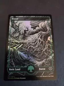 1 x Forest (277) - Foil Full Art - Innistrad: Crimson Vow - NM- MTG - Picture 1 of 2