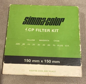 Kit filtro stampa a colori Simma Color CP 150mm 24 pezzi GIALLO MAGENTA + CIANO *EX+ - Foto 1 di 14