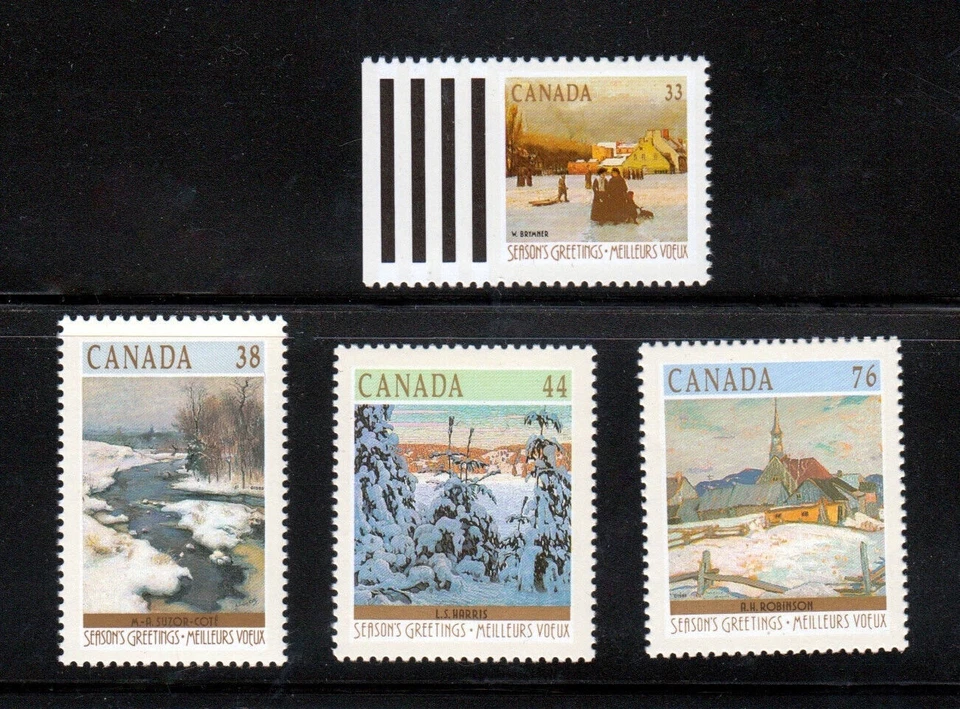 Navidad Noel Invierno Montreal Quebec ** Canadá 1989 #1256-1259 MNH SET Foto 1 de 1
