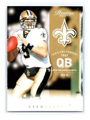 2012 Panini Prestige Football #114 Drew Brees New Orleans Saints - Image 1 of 2