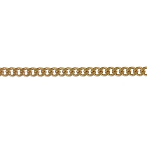 Chaîne de cou maille gourmette Plaqué Or 18ct- Longueur au choix - Largeur 1,8mm - Imagen 1 de 4