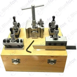 T63 Quick Change Tool Post Set Colchester Bantam 24mm Capacity Wooden Box - Picture 1 of 8