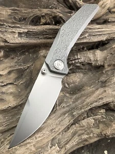Kubey Eclipse - Titanium Integral - Breezy Laser Etch & Satin Blast - Picture 1 of 12