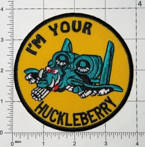 A-10 Warthog I'm Your Huckleberry Patch Hook & Iron-On Repro New A826 - Picture 1 of 2