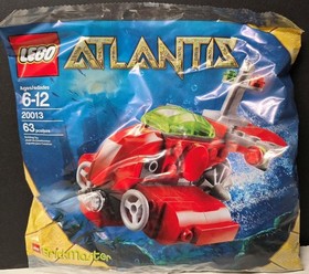LEGO 20013 ATLANTIS MINI NEPTUNE MICRO SUB BRICKMASTER 63 PIECES SEALED NEW