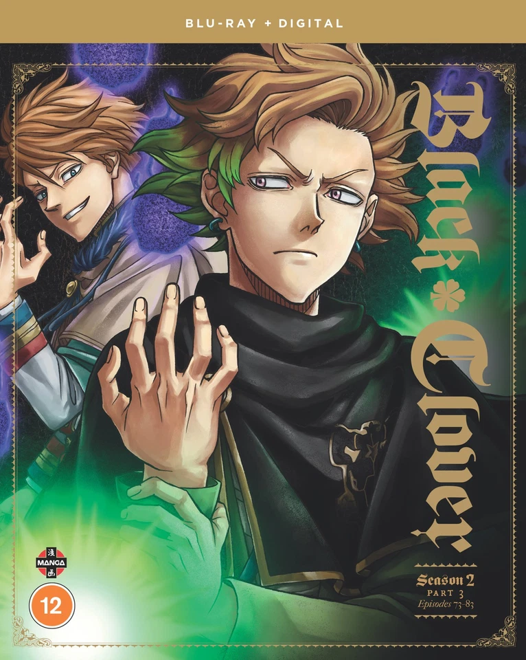 Black Clover - Season 2 Part 3 Blu-ray Digital Copy DVD & Fast Del
