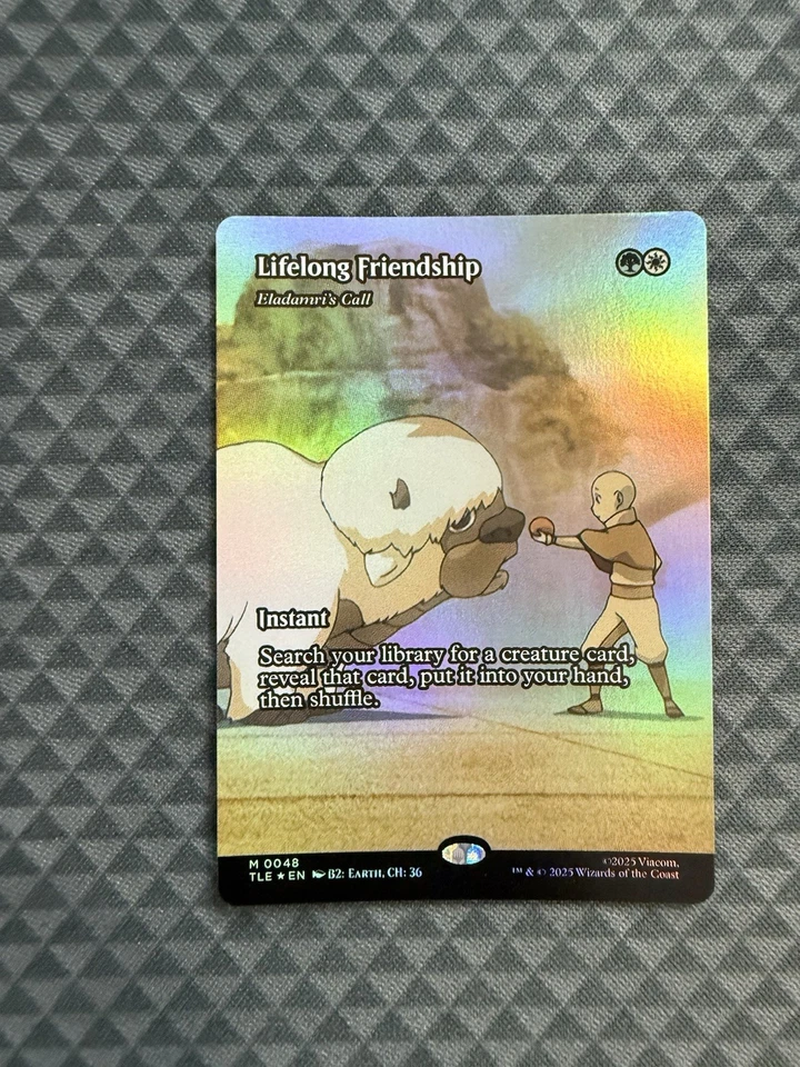MTG Lifelong Friendship #0048 Foil Bord. M Avatar: The Last Airbender: EL (TLE) - Image 1 of 4