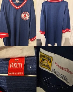 Camiseta deportiva para hombre Mitchell & Ness Cooperstown Collection Boston Red Sox BP 4XL 60 - Imagen 1 de 8