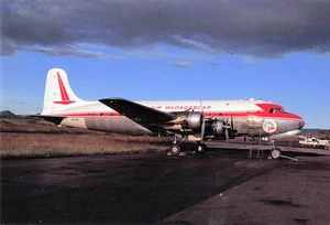 Postcard Airline Air Madagascar 5R MCO Douglas DC-4 Limited AP1. - Picture 1 of 2