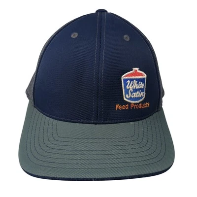 Белая атласная бейсбольная кепка с 8 сетками головные уборы Pacific - Изображение 1 из 4