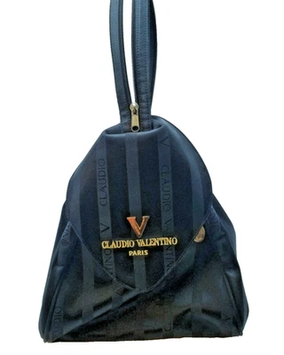 Bolso de Hombro-Mochila CLAUDIO VALENTINO PARIS Convertible Negro Foto 1 de 4