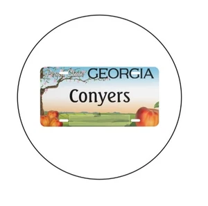 Conyers Georgia  2.25”  Pinback Button Pin Badge - Picture 1 of 2