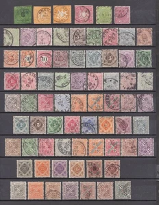 Old German Wurttemberg 1851 - 1923 Lot of used/mint classical stamps 9 scans - Imagen 1 de 9