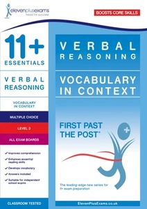 11+ Essentials Verbal Reasoning: Vocabulary in Context Level 3 (Paperback Book) - Imagen 1 de 1