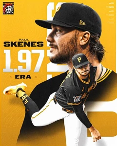 Paul Skenes Pittsburgh Pirates 8x10 photo 2025 ERA stat 1.97 - Picture 1 of 1