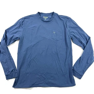 Birddogs Crewneck Pocket Tee Shirt Long Sleeve Blue Size XL - Picture 1 of 6