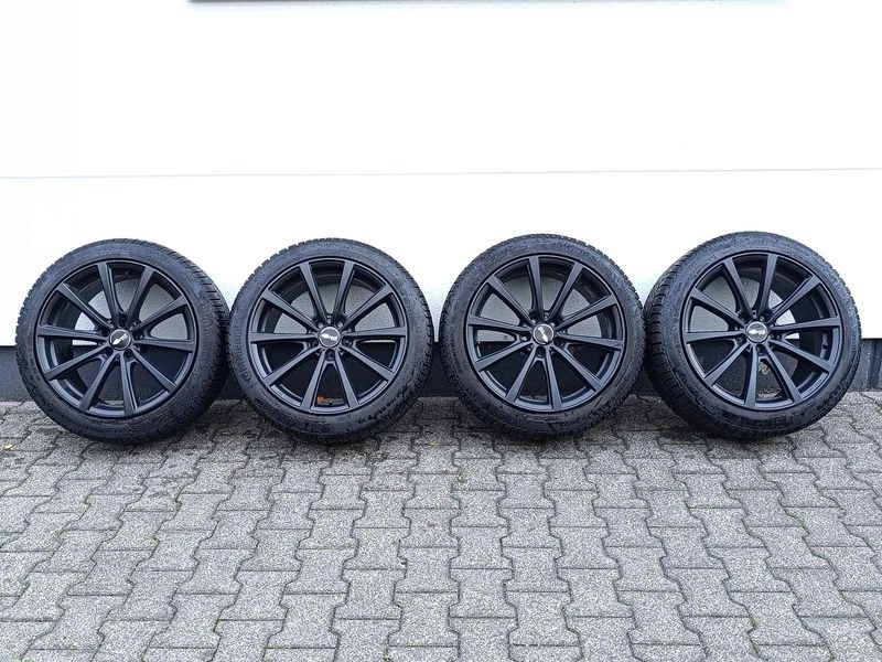 4x Brock B32 Alufelgen mit Continental Winterreifen 265/40 R19 | 6mm TOPZUSTAND - Bild 1 von 1