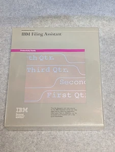 Vintage 1984 ~ IBM Filing Assistant 5.25" PC Software ~ Sealed New Old Stock - Picture 1 of 2