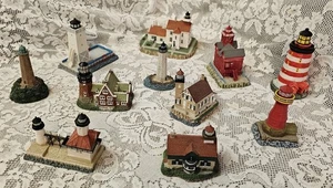 Scaasis Harbour Lights Lighthouse Lot Resin Sculptures This Little Light of Mine - Picture 1 of 24