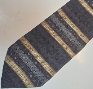 Corbata vintage de seda neutra Alin Saint George 60 pulgadas - Imagen 1 de 6