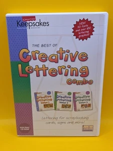 CREATIVE LETTERING COMBO - Keepsakes WIN/MAC CD-ROM 1999 2000 - Picture 1 of 3