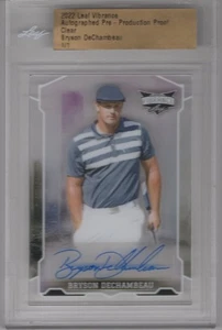 BRYSON DECHAMBEAU 2022 LEAF VIBRANCE CLEAR PROOF AUTO 1/1 **PGA/LIV GOLF** - Picture 1 of 2