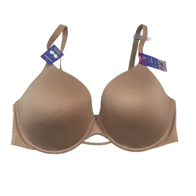 Hanes Womens Bra Size 2XL Comfortflex Fit Dreamwire T Shirt MHG563 Beige/Tan - Image 1 of 4