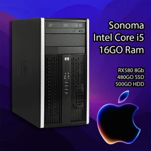 PC Tour HP Compaq Pro 6300 MT RADEON RX Intel i5 RAM 16Go Disque 1To - Photo 1/3