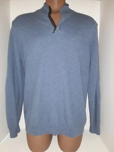 Tasso Elba Multi Color 1/2 Zip Cotton Men's Sweater Sz XXL - Picture 1 of 5