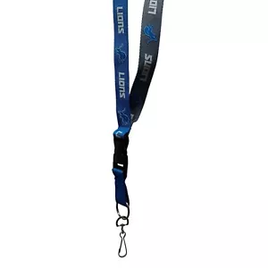 Detroit Lions NFL Lanyard Clip Neck Tag Keychain for ID Keys Ticket Holder - Picture 1 of 5