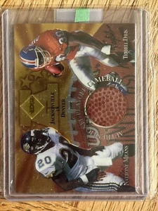 1996 Collectors Edge Terrell Davis/Natrone Means Game Used 4/10 - Picture 1 of 2