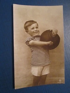 Postcard of Boy holding a ball (RP Posted 1917) - Picture 1 of 3