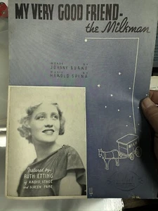 H RUTH ETTING sheet music MY GOOD FRIEND THE MILKMAN - Picture 1 of 1