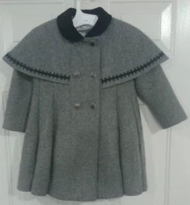 Tailored by Rothschild Kinder Wollmantel Größe 4 mit Mütze - Bild 1 von 4
