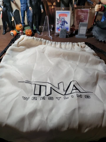 TNA Wrestling Draw String Bag Brown/Tan Cover