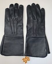 Small Size Genuine Leather Gauntlet Medieval Long Cuff Gloves, Different Colors
