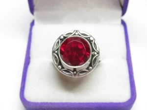 Vintage russisch-sowjetisches Sterlingsilber 875 Ring Turmalin, Damenschmuck 9 - Bild 1 von 7
