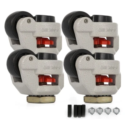 CNCEST 4pcs GD-80S Swivel Heavy Duty Machine Levelling Castors Wheels 2000kg Load New