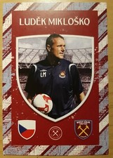 LUDEK MIKLOSKO Hammers Collectables Trading Card 2021/22 West Ham & Czech Rep